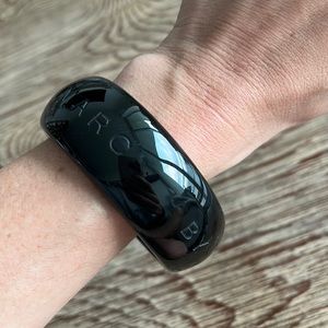 Marc by Marc Jacobs black plastic thick bracelet